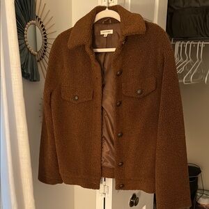Everlane Women's Brown Sherpa Jacket